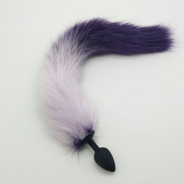 Loverkiss Silicone Butt Plug Fox Tail Anal Plug Smooth Fur butt plug tail Anal Sex Toys For Women BDSM Adult Games Sex Products