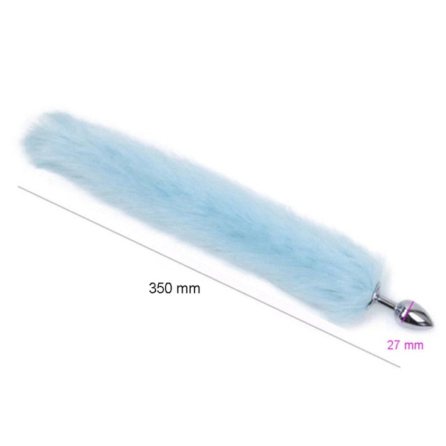 Loverkiss Silicone Butt Plug Fox Tail Anal Plug Smooth Fur butt plug tail Anal Sex Toys For Women BDSM Adult Games Sex Products