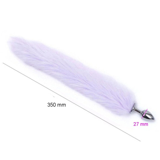 Loverkiss Silicone Butt Plug Fox Tail Anal Plug Smooth Fur butt plug tail Anal Sex Toys For Women BDSM Adult Games Sex Products