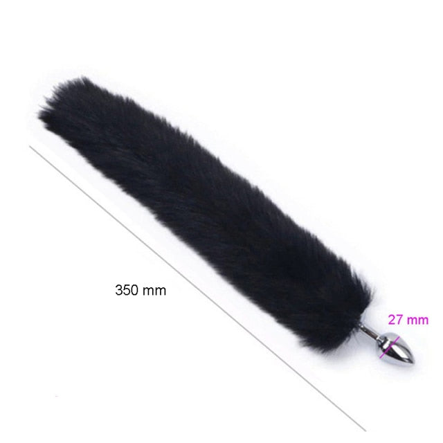 Loverkiss Silicone Butt Plug Fox Tail Anal Plug Smooth Fur butt plug tail Anal Sex Toys For Women BDSM Adult Games Sex Products