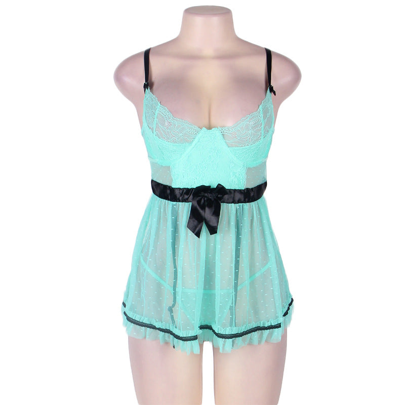 Bielizna Erotyczna Sexy Hot Open Back Babydoll Dress 3XL 5XL Sexy Underwear Large Size Women Nightie Erotic Plus Size Lingerie
