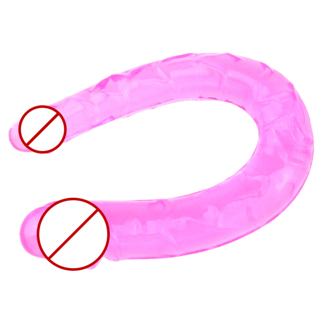 U Shape Soft Jelly Double Dildos Vagina Anal Plug Artificial Penis Sex Toys Shop For Couples Women Gay Lesbian Masturbators