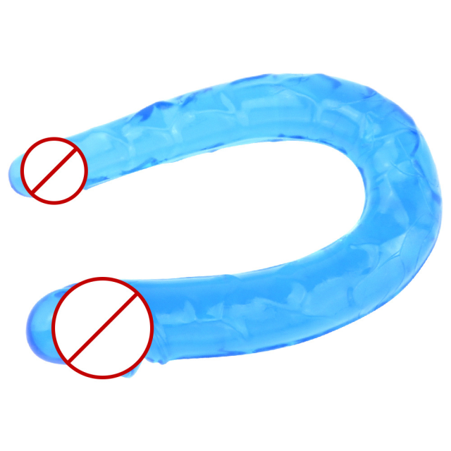 U Shape Soft Jelly Double Dildos Vagina Anal Plug Artificial Penis Sex Toys Shop For Couples Women Gay Lesbian Masturbators