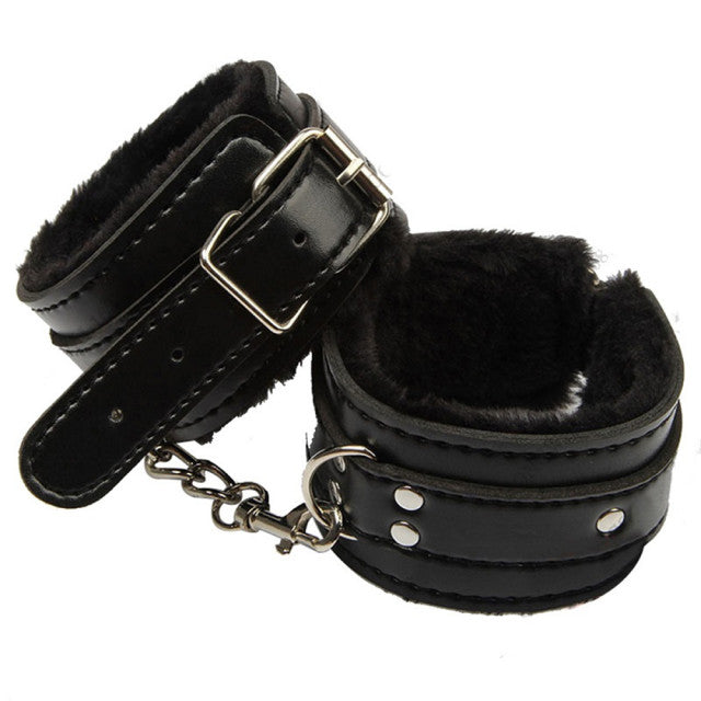 PU Leather BDSM Bondage Restraints Fetish Slave Handcuffs Ankle Cuff Whip Adult Games Erotic Products Sex Toys For Women Couples