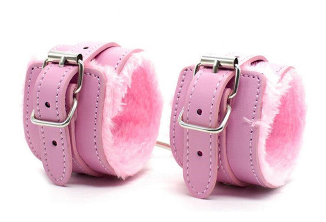 PU Leather BDSM Bondage Restraints Fetish Slave Handcuffs Ankle Cuff Whip Adult Games Erotic Products Sex Toys For Women Couples