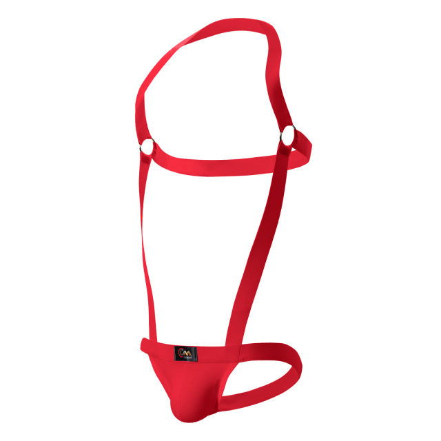 Men Novelty Lingerie Shoulder Elastic Strap Underwear Sexy Suspender Jockstrap Thong Bodysuit Erotic Backless Costume