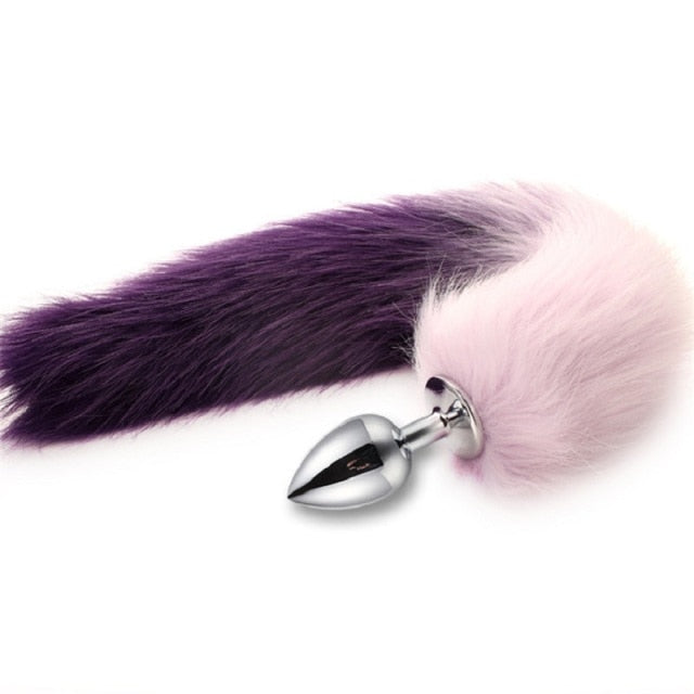 bdSM Dog Fox Tail Anal Plug sexy Toys Metal Fake Furry Butt  BDSM Flirt Anus  For Women role Games Product  Couples
