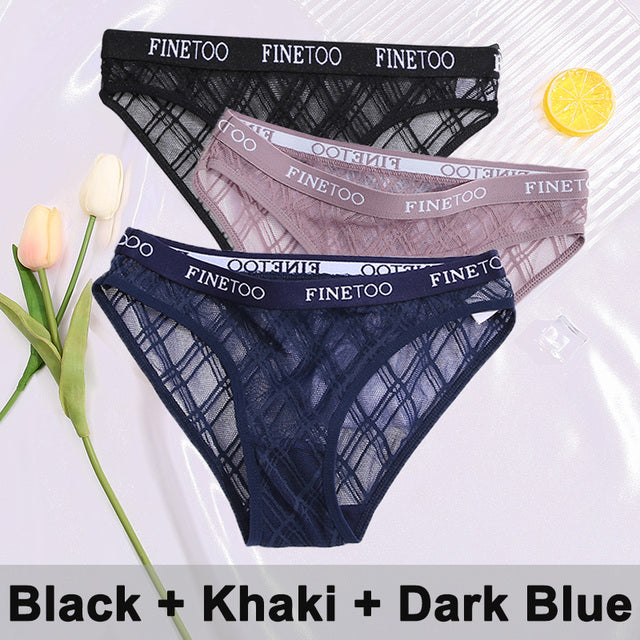 3PCS/Set Lace Panties Underwear
