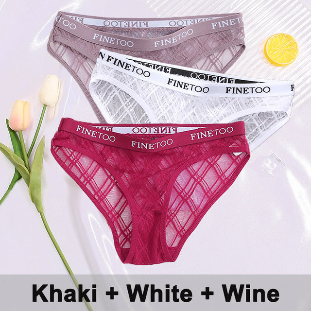 3PCS/Set Lace Panties Underwear