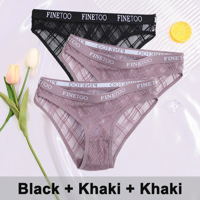 3PCS/Set Lace Panties Underwear