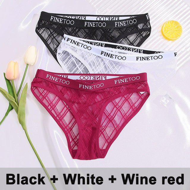 3PCS/Set Lace Panties Underwear
