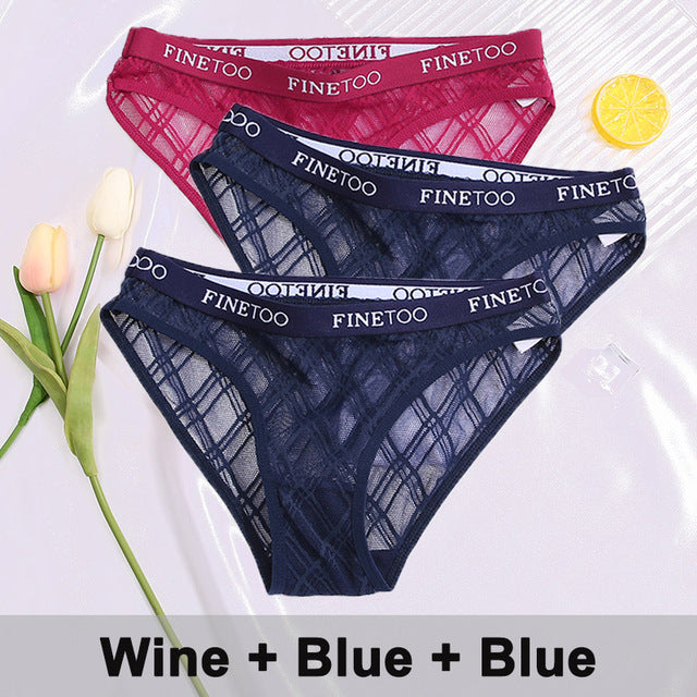 3PCS/Set Lace Panties Underwear