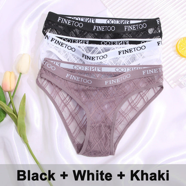 3PCS/Set Lace Panties Underwear
