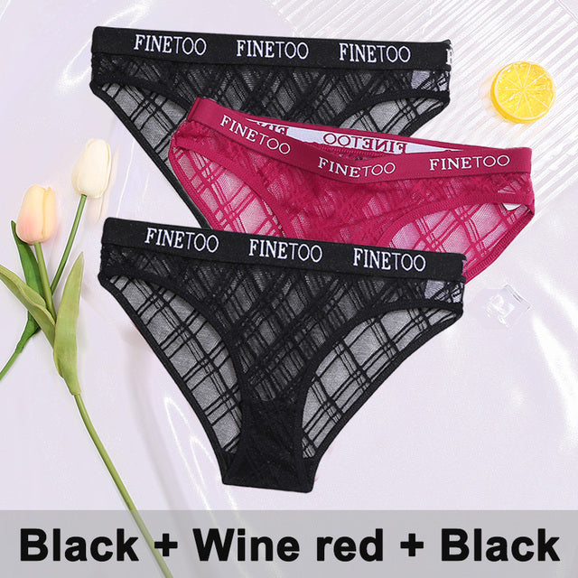 3PCS/Set Lace Panties Underwear