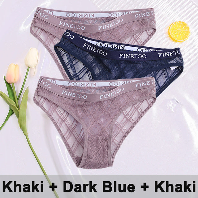 3PCS/Set Lace Panties Underwear