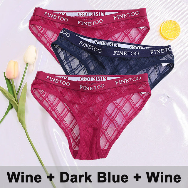 3PCS/Set Lace Panties Underwear