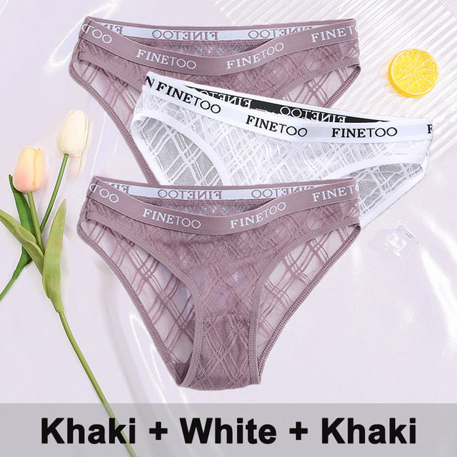 3PCS/Set Lace Panties Underwear
