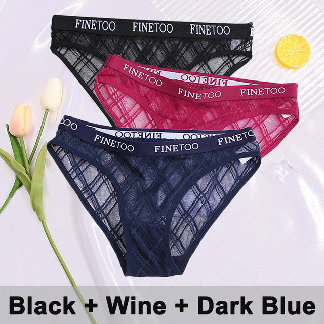 3PCS/Set Lace Panties Underwear
