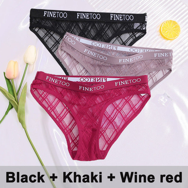 3PCS/Set Lace Panties Underwear
