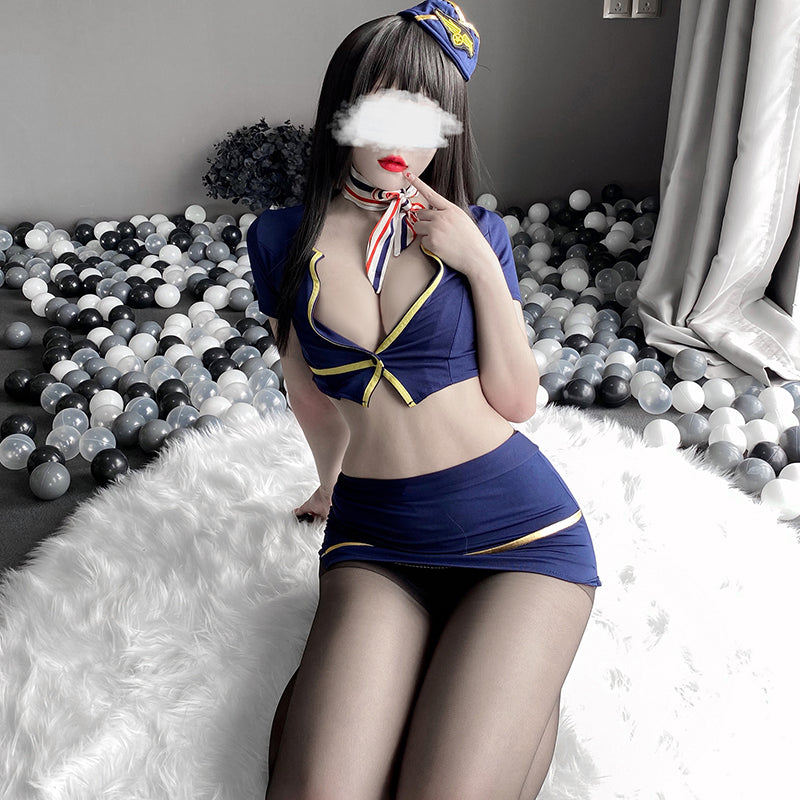 Stewardess Uniform Erotic Temptation Sexy Flight Attendant Uniform Sexy Police Japanese Lingerie