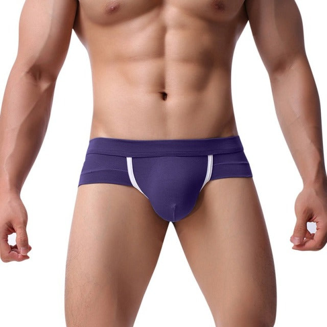 Cotton Mens Underwear Boxers Solid Underwear Male Boxer Breathable Transparent Underwear Mens Pouch Zipper Underpants