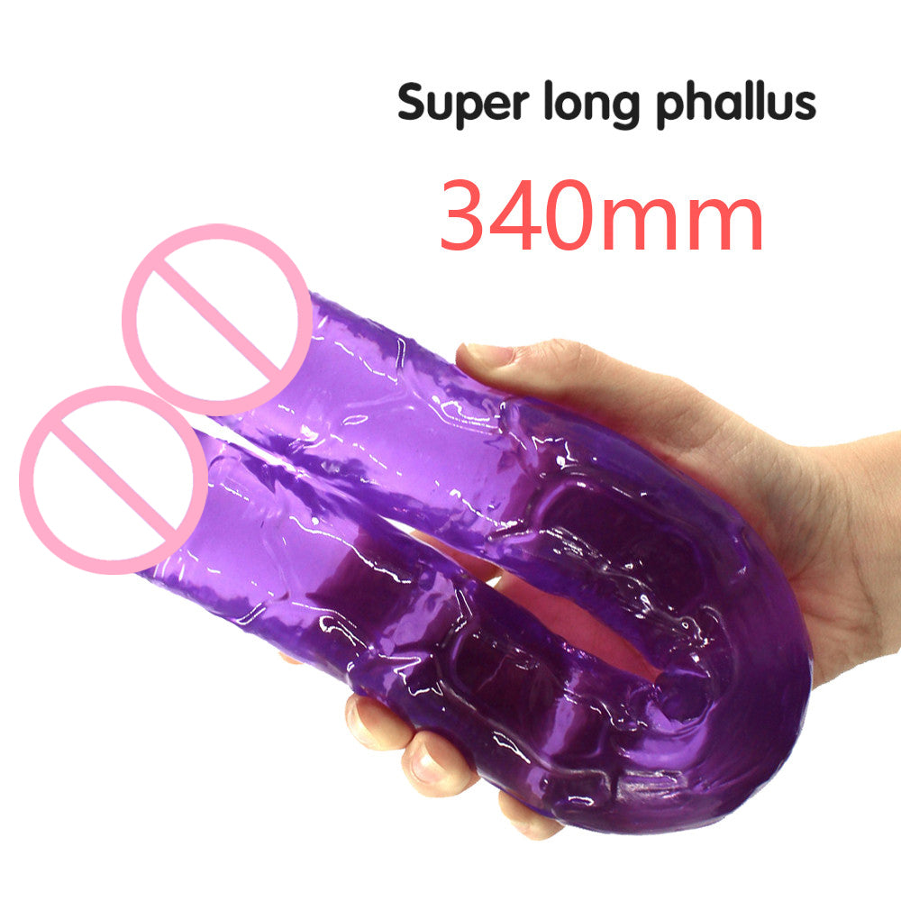 Double head Dildo Long Jelly Realistic Dildo Double Ended Dildo Flexible Big Penis for Women Masturbator Sex Toys for Lesbian