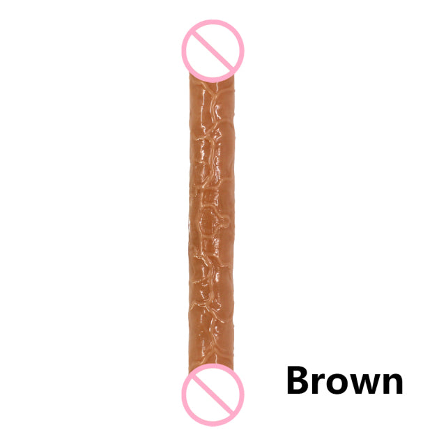 Double head Dildo Long Jelly Realistic Dildo Double Ended Dildo Flexible Big Penis for Women Masturbator Sex Toys for Lesbian