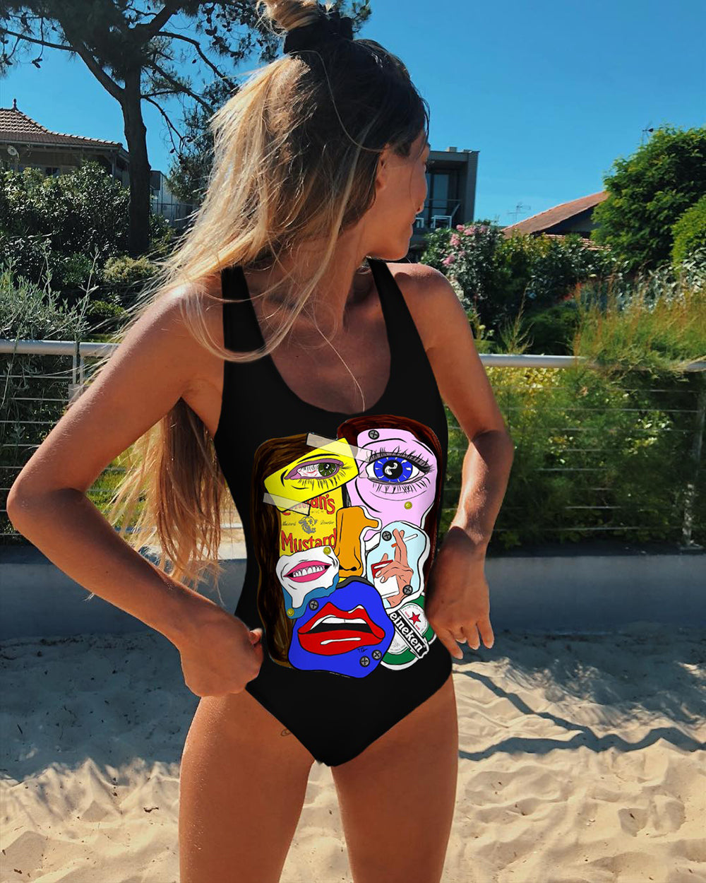 One Piece Swimsuit Women Swimwear Push Up Monokini Sexy Bodysuit Print Bathing Suit Female Beachwear Backless Swim Wear Beach