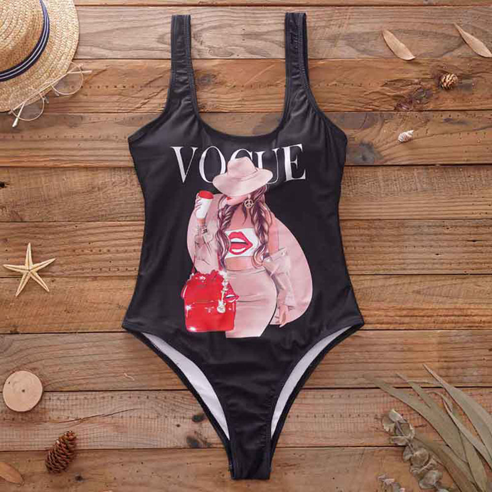 One Piece Swimsuit Women Swimwear Push Up Monokini Sexy Bodysuit Print Bathing Suit Female Beachwear Backless Swim Wear Beach