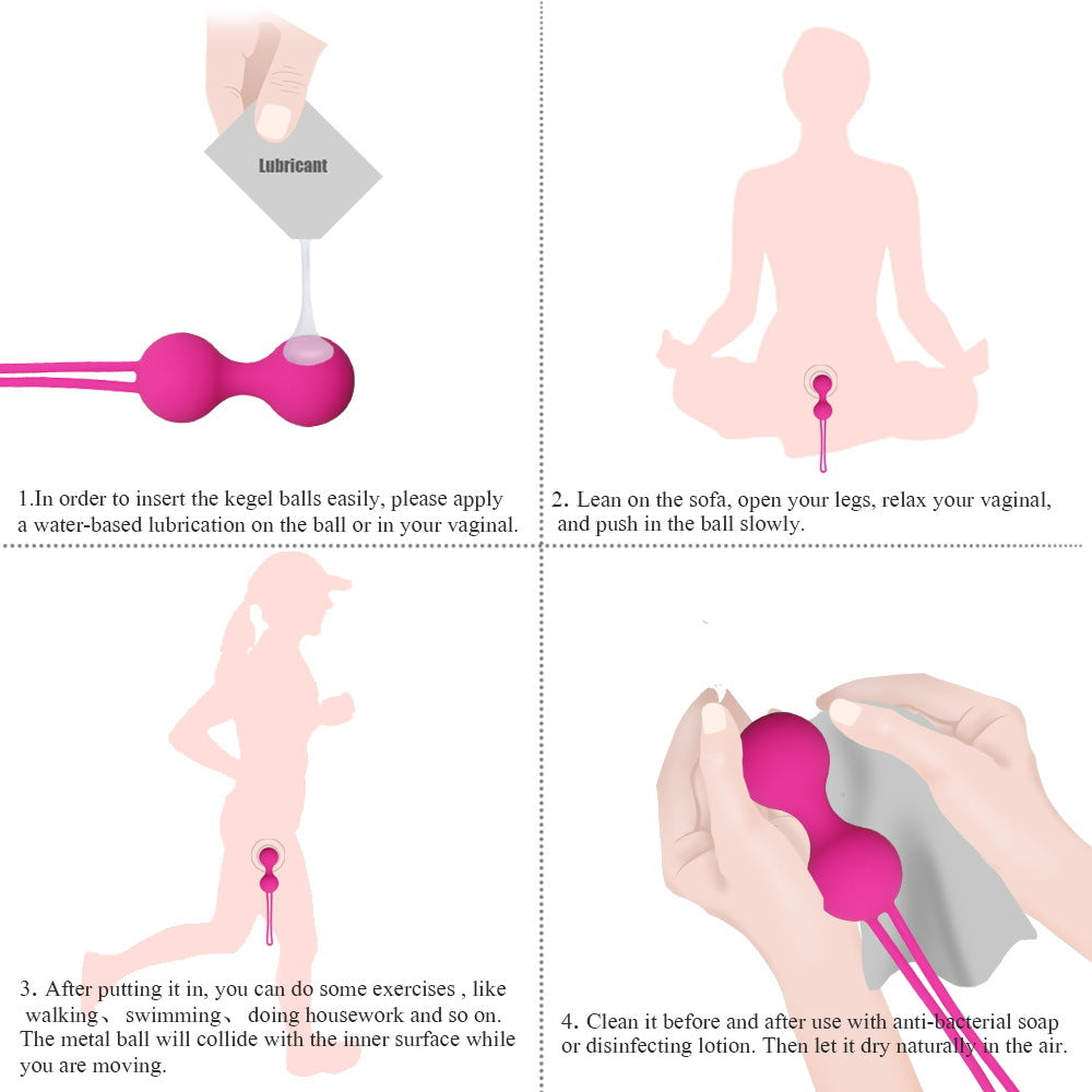 Safe Silicone Smart Ball Vibrator Kegel Balls Ben Wa Ball Vagina Tighten Exercise Machine Sex Toys for Women Vaginal Geisha Ball