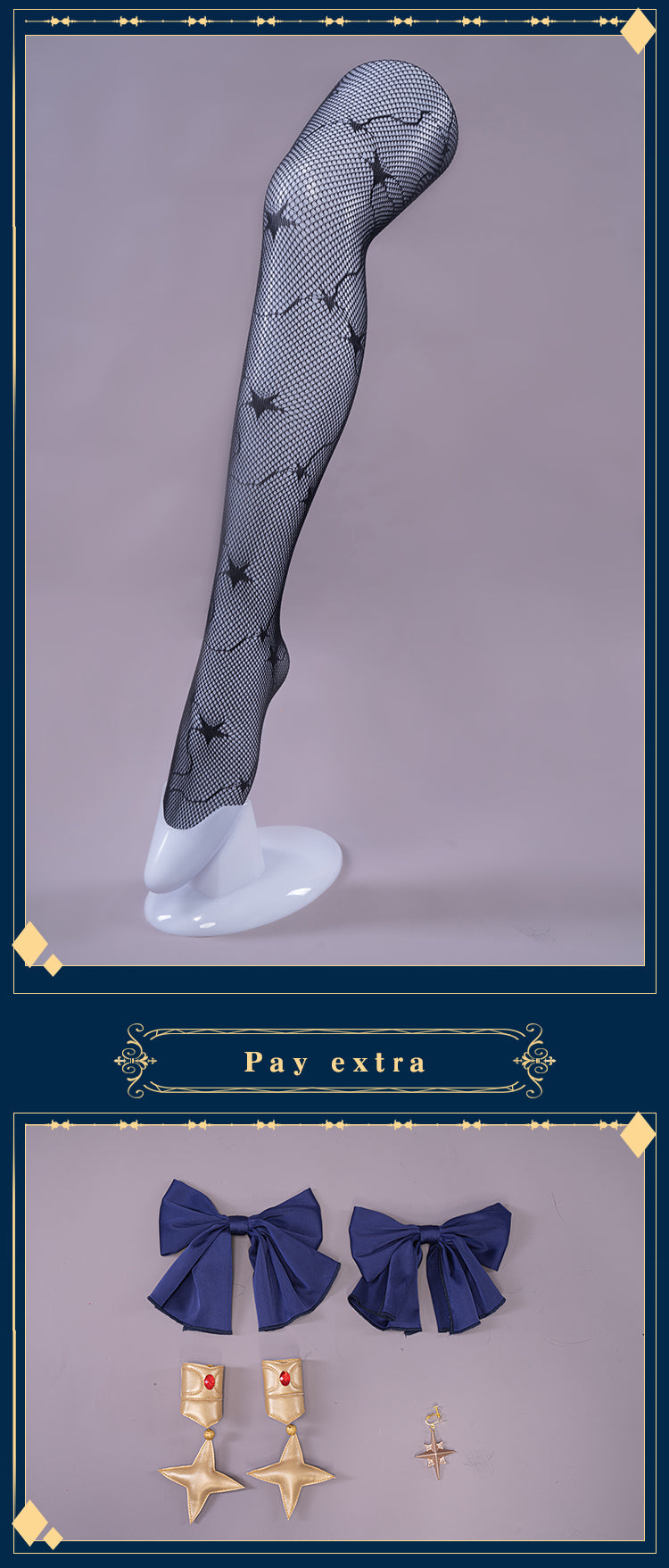 Exclusive Authorization UWOWO Game Genshin Impact Mona Maid Dress New Cosplay Costume Cute Carnival Halloween Christmas