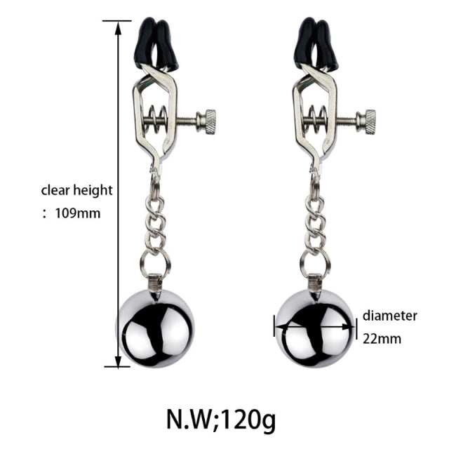 BDSM Bondage Nipple clamp Sex Breast Clamp Clips Stainless Steel Metal Nipple Shaking Clamps Breast Clip Sex Slaves Sex Shop 18+