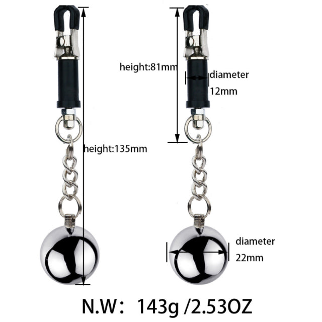 BDSM Bondage Nipple clamp Sex Breast Clamp Clips Stainless Steel Metal Nipple Shaking Clamps Breast Clip Sex Slaves Sex Shop 18+