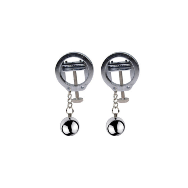 BDSM Bondage Nipple clamp Sex Breast Clamp Clips Stainless Steel Metal Nipple Shaking Clamps Breast Clip Sex Slaves Sex Shop 18+