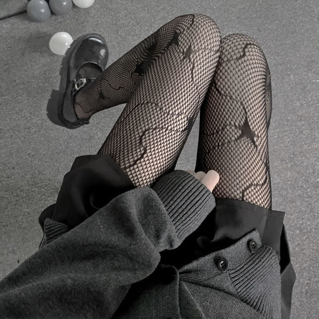 Sexy Women High waist fishnet stocking club tights panty knitting net pantyhose mesh lingerie Anime Lolita Cosplay Costumes