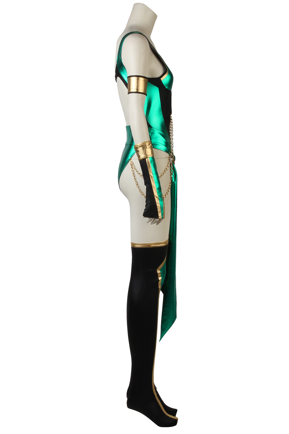 Game Mortal Kombat X Jade Costume Cosplay Blue Sexy Tights Battle Combat Women Outfit Adult Full Suit Halloween Carnival