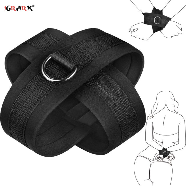 Sexy Adjustable Plush Handcuffs Ankle Cuff Restraints BDSM Bondage Sex Toy for Women Man Exotic Accessories Adults Game 18
