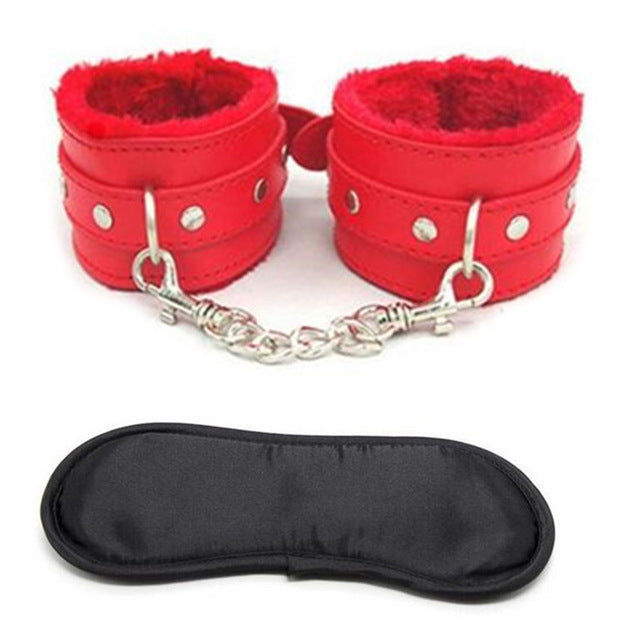 Bdsm Adult Games Erotic Sex Toys For Couples Adults Handcuffs Eye Mask Bondage Restraints SM Nylon Cuffs Handcuffs Accessories