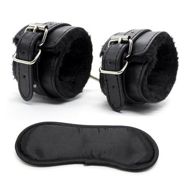 Bdsm Adult Games Erotic Sex Toys For Couples Adults Handcuffs Eye Mask Bondage Restraints SM Nylon Cuffs Handcuffs Accessories