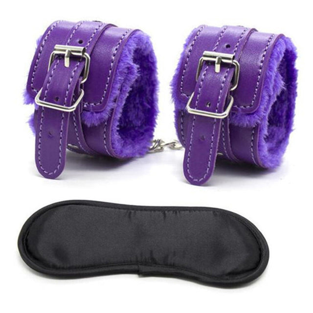 Bdsm Adult Games Erotic Sex Toys For Couples Adults Handcuffs Eye Mask Bondage Restraints SM Nylon Cuffs Handcuffs Accessories