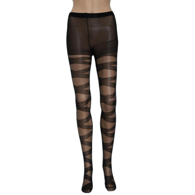Sexy Black Female Fishnet Tights Women Stockings Hot sale Women Fashion Sexy Black Stripes Pattern Stockings Tights Pantyhoses