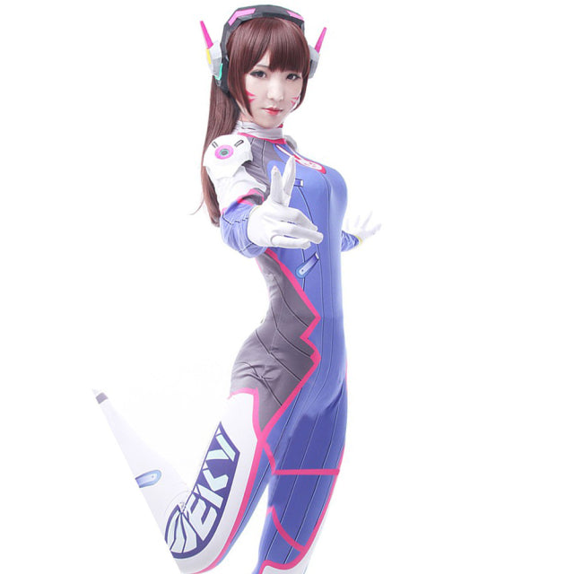 Anime  Game Dva Cosplay costume Sexy Costume Song hana Bunny Girl Cotume Game OW Jumpsuit Women Romper