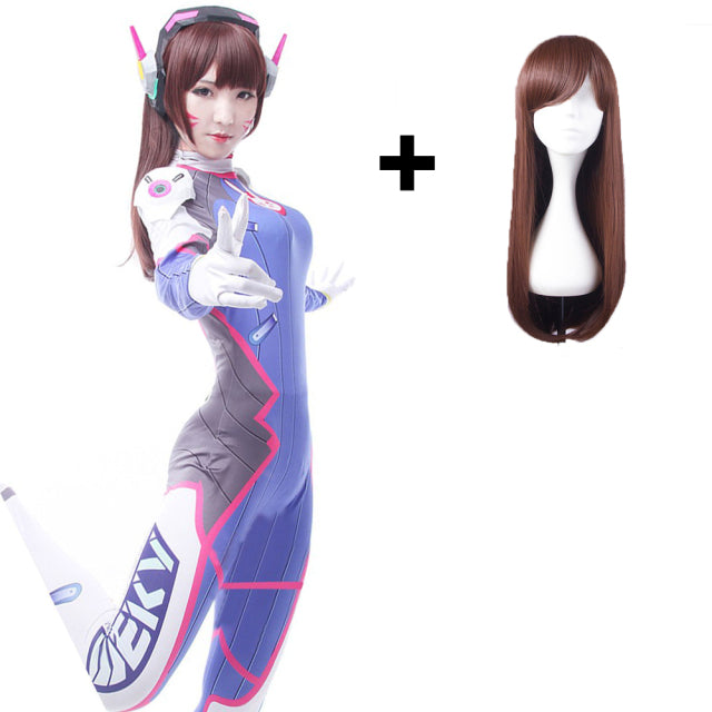 Anime  Game Dva Cosplay costume Sexy Costume Song hana Bunny Girl Cotume Game OW Jumpsuit Women Romper