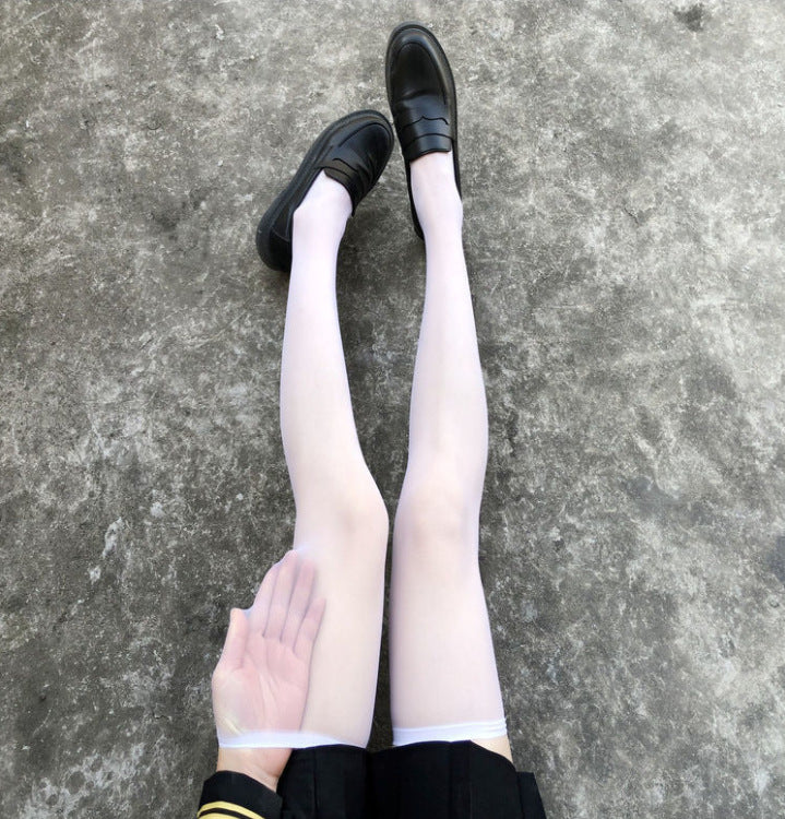 Sweet Ultra-thin Stockings Lace Women Thigh Knee Socks for Ladies Girls over the knee black thin leg knee-high