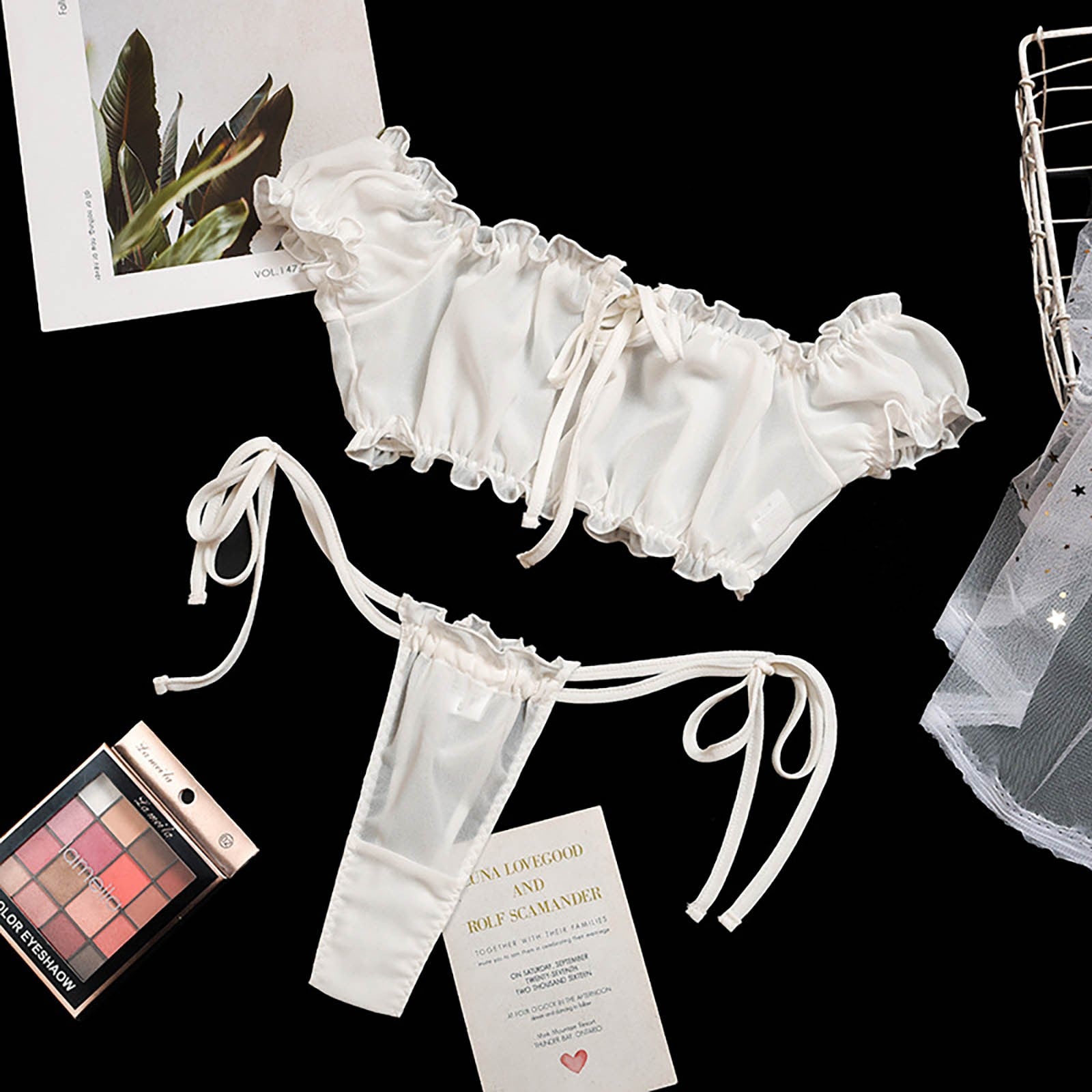 Gauze Underwear Lingerie Lace