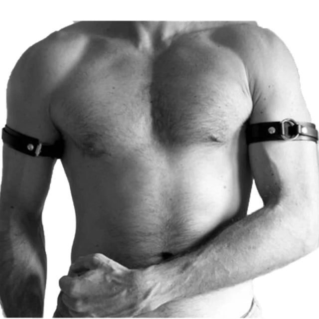 Gay Goth Pastel Pu Leather Garter Belt Bondage Leg Harness Waist Straps Harness Suspenders For Jeans Pants Men Accessories