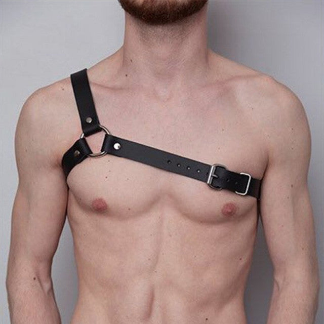Gay Goth Pastel Pu Leather Garter Belt Bondage Leg Harness Waist Straps Harness Suspenders For Jeans Pants Men Accessories