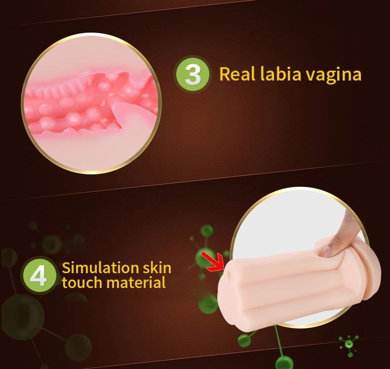 Male Masturbator Cup Vagina Vacuum Pocket Real Pussy Masturbation Devices Rotating Hand Free Suction Masturb Cup Sex Toy For Men