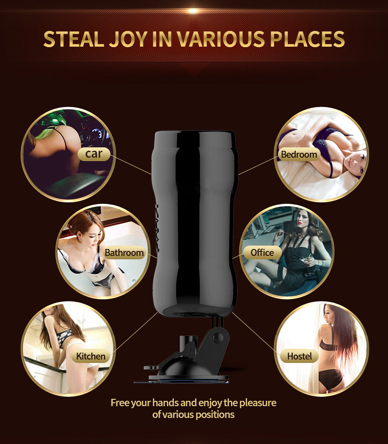 Male Masturbator Cup Vagina Vacuum Pocket Real Pussy Masturbation Devices Rotating Hand Free Suction Masturb Cup Sex Toy For Men