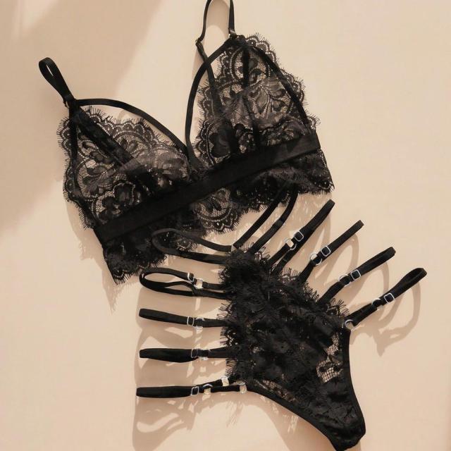Lingerie Women&#39;s Underwear Set Sexy Lace Erotic Lingerie Set Female Underwear Set Lace Bra Panties Underwear Women